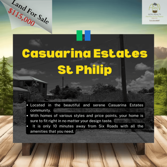 Land for sale at Casuarina Estates Barbados | Aion Realty